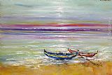 Boats Paintings - Boats at the Black Sea by 2011